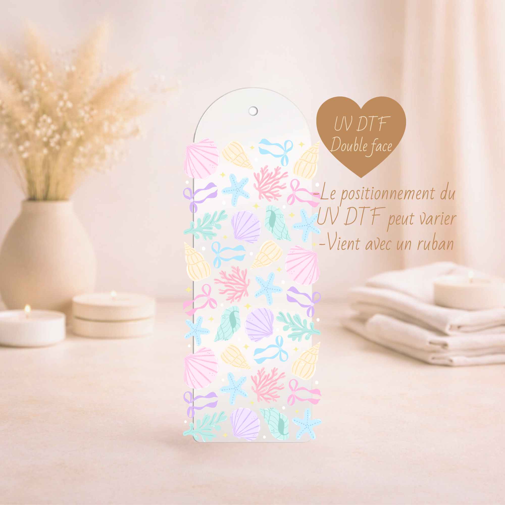 Signet coquillage pastel ✿