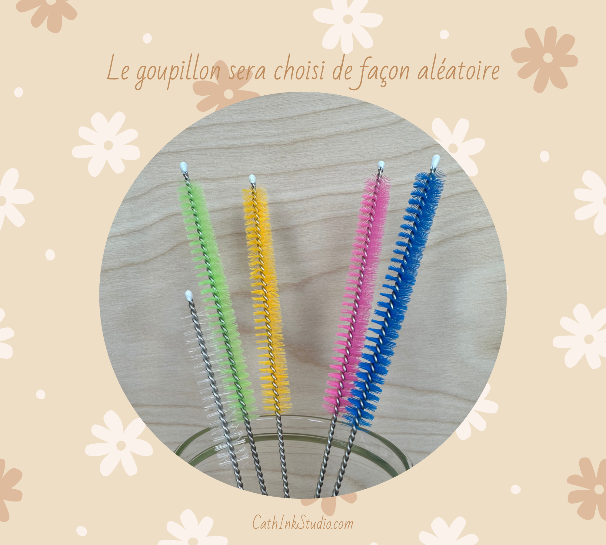 Goupillon pour paille ✿