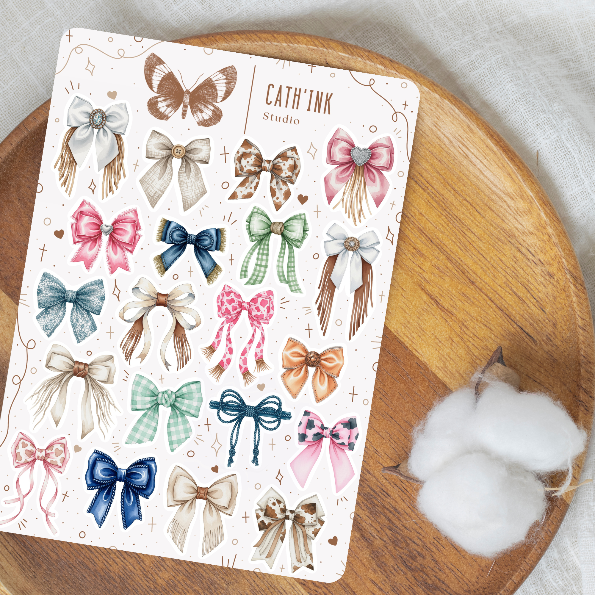 Feuille d’autocollants – Boucle ✿
