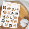 Feuille d’autocollants – Hiver doux ✿