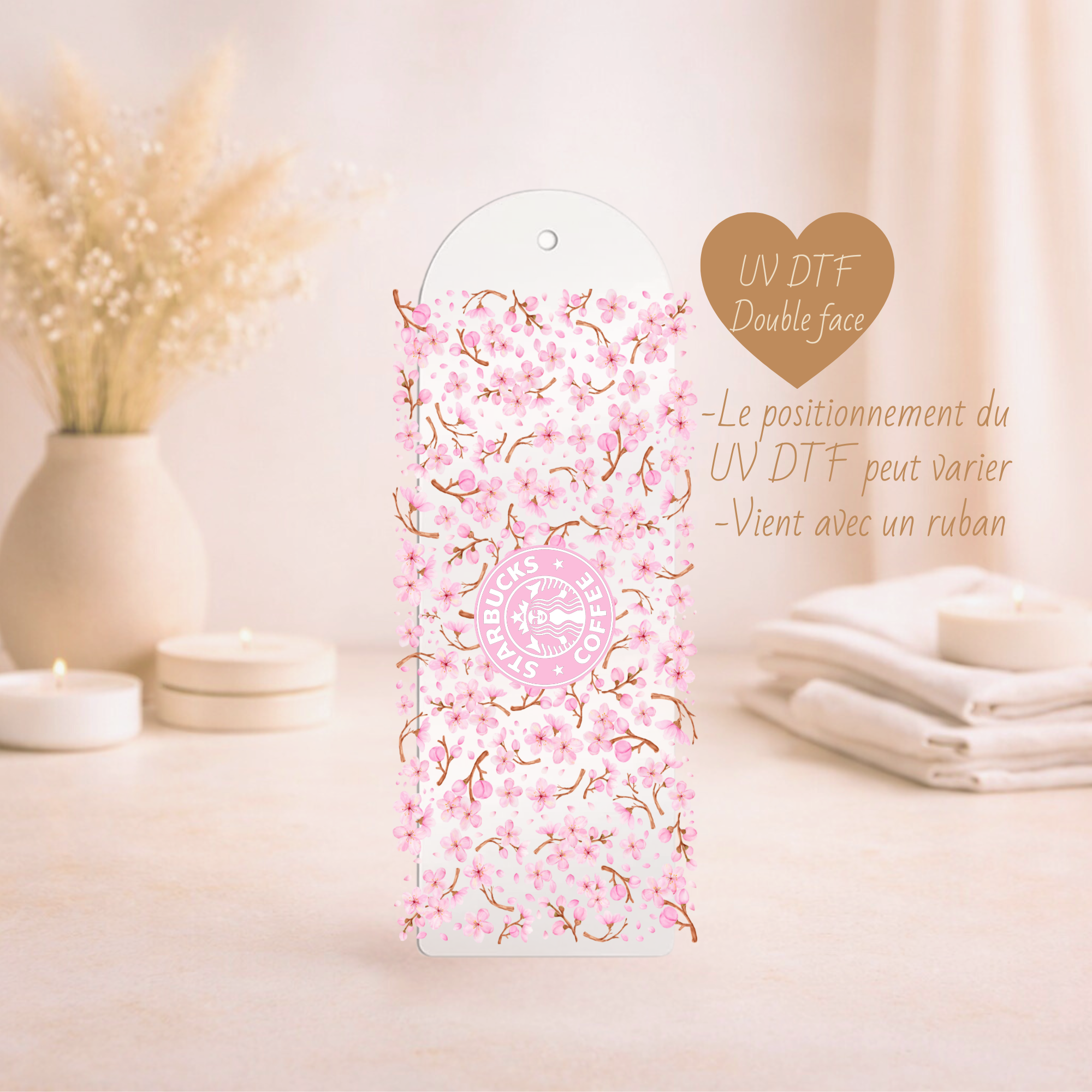 Signet Starbucks et fleurs de cerisiers ✿