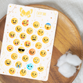 Feuille d’autocollants – Emoji ✿