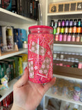 Verre à paillettes Café glacé fleuris ✿