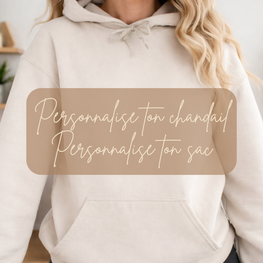 Chandail et tote bag personnalisé