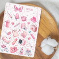 Feuille d’autocollants – Infirmière rosé ✿